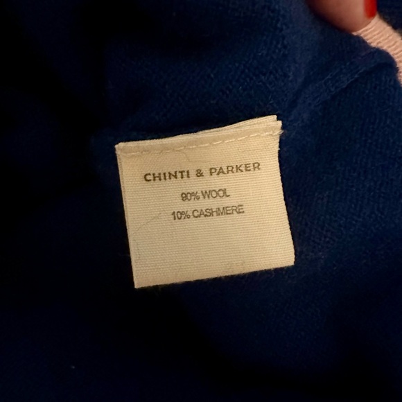 Chinti & Parker Striped Wool & Cashmere Cardigan Size S - Picture 4 of 6